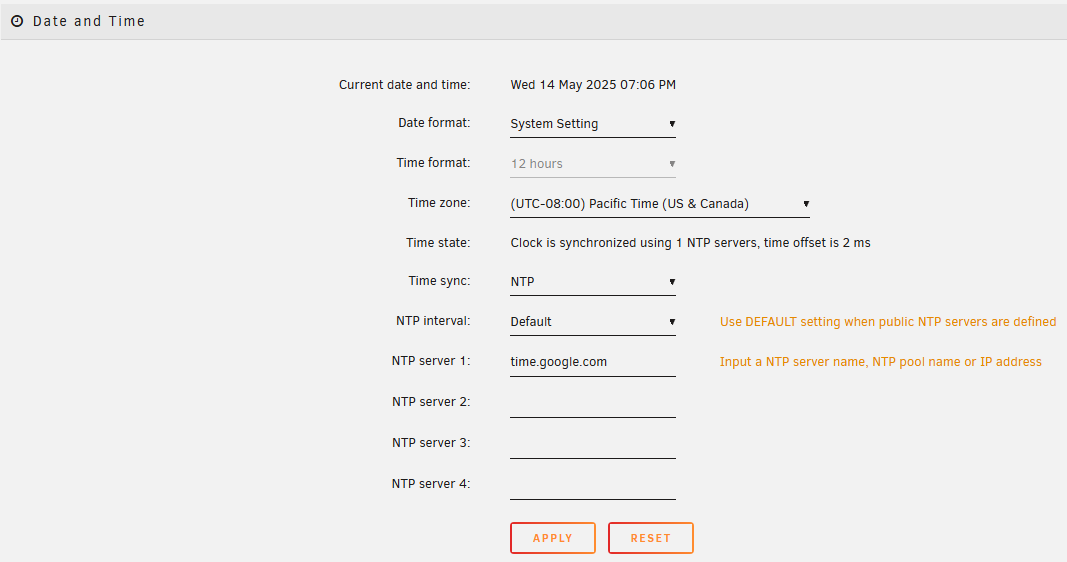 Toolbar - Settings
